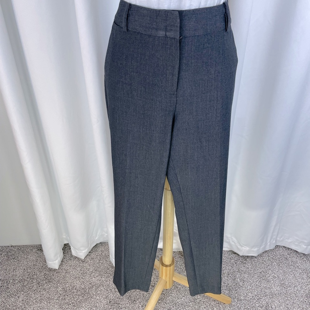 Liz Claiborne Charcoal Gray Dress Work Pants with Front and Back Pockets